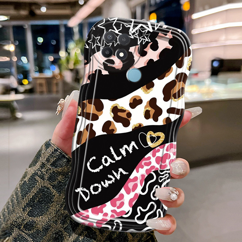 Casing Hp Untuk OPPO A15 A15s A35 Case Casing Softcase lembut pola macan tutul HP Kesing trendi baru