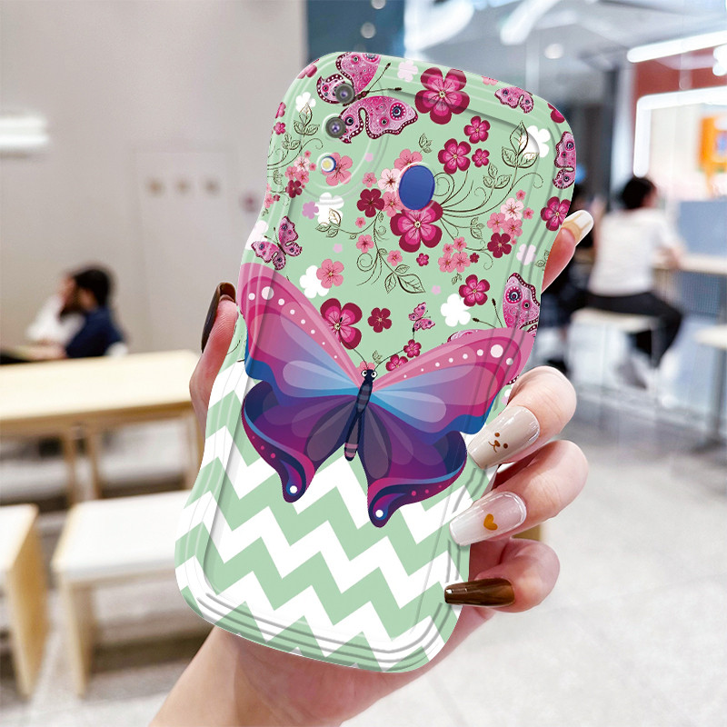 Casing Hp Untuk Samsung Galaxy M20 Case HP casing Softcase ponsel kupu-kupu warna-warni terbuat baha
