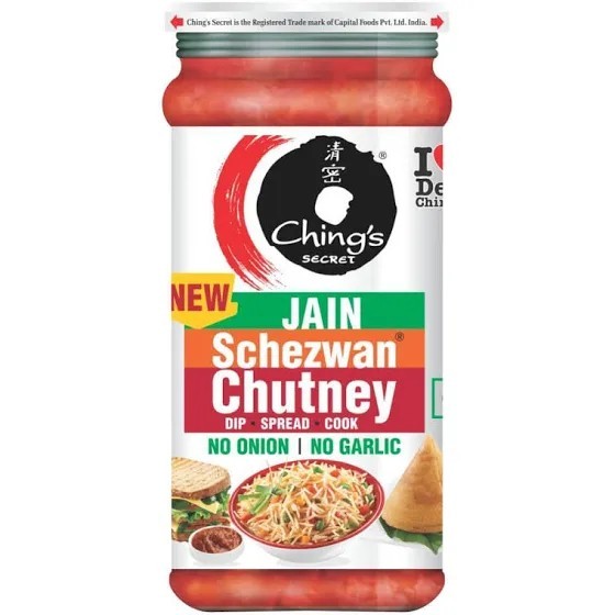 

] CHING'S JAIN SCHEZWAN CHUTNEY 300 GM