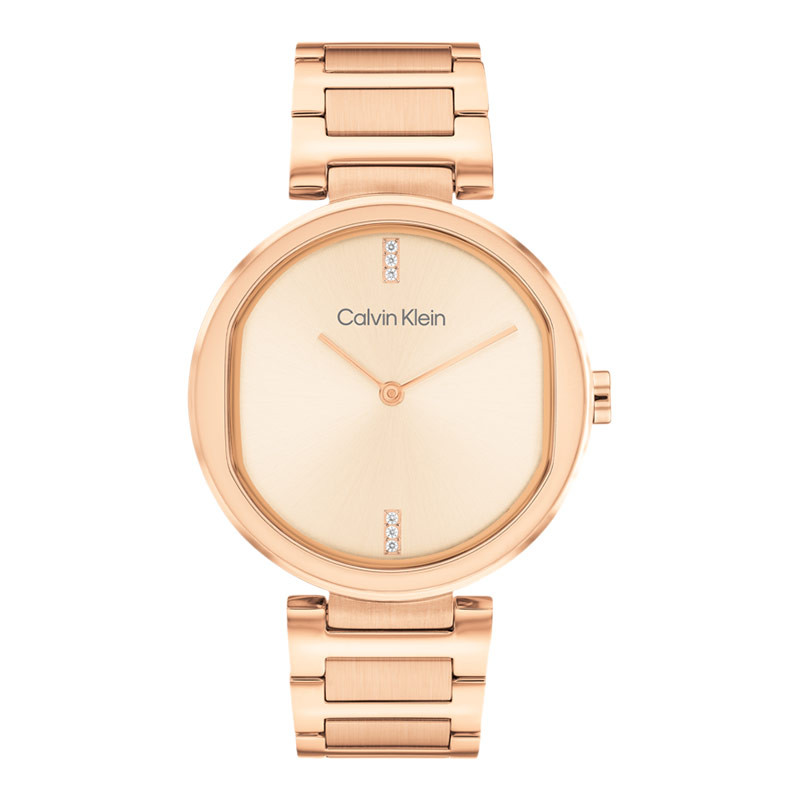 [PRJ] Jam Tangan Wanita Calvin Klein Sensation 25200431 Rose Gold Dial Rose Gold Stainless Steel Str