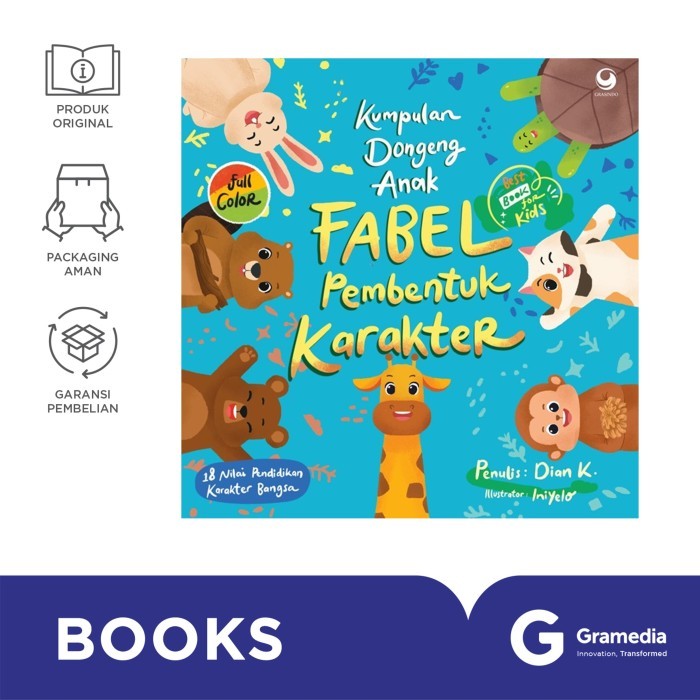 Buku - Gramedia Buku Kumpulan Dongeng Anak Fabel Pembentuk Karakter