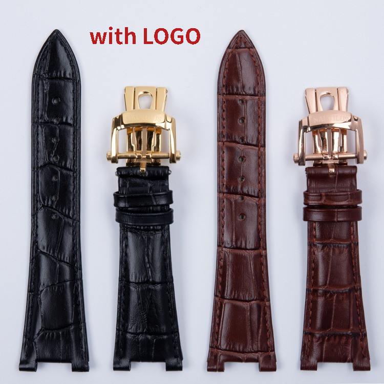 Untuk Tali Jam Tangan Kulit Sapi Asli Patek Philippe Nautilus Series dengan Kulit Sapi 25mm 5711 571