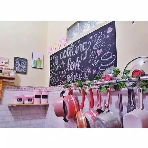 Rak Dapur Gantung Stainless, Rak Gantungan Panci, Rak Dapur Serbaguna HF56