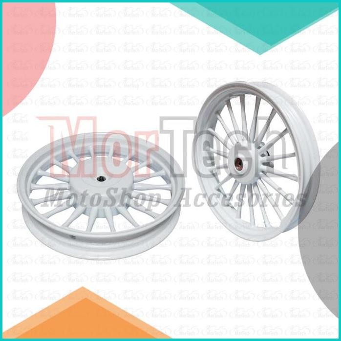 Velg - Pelek - Racing Tapak Lebar VOX Scoopy FI eSP Palang 18 Putih 1