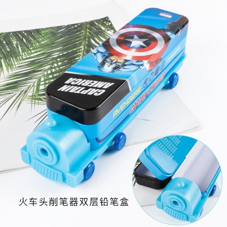

BISACOD Tempat Pensil Kaleng Case Pencil Kereta Karakter TOYSFORHOME PJ24