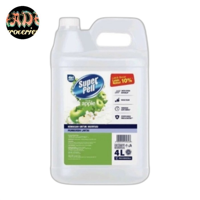 

Bya - Superpell Antibacterial 4L Apple Pembersih Lantai