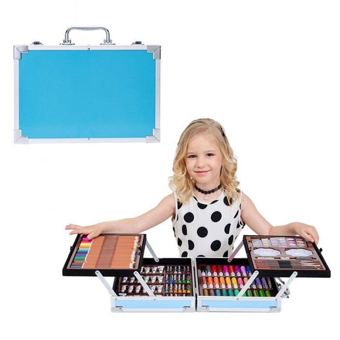 

Crayon Set 145 Pcs Koper Besi / Alat Gambar / Water Colour / Kid Draw