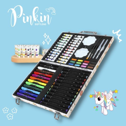 

Crayon Set Koper isi 67 pcs Untuk Mewarnai/Kado Anak Lengkap New model