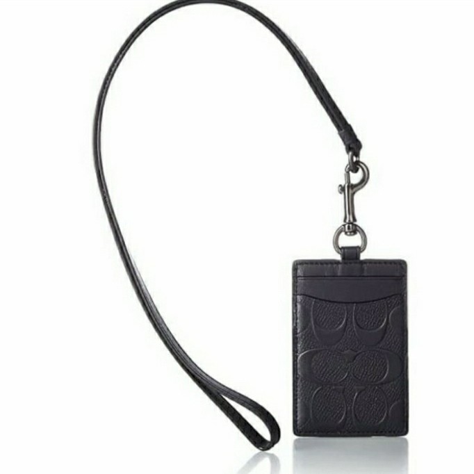 

Sale Coach Id Lanyard In Signature Embossed Black Harga Promosi