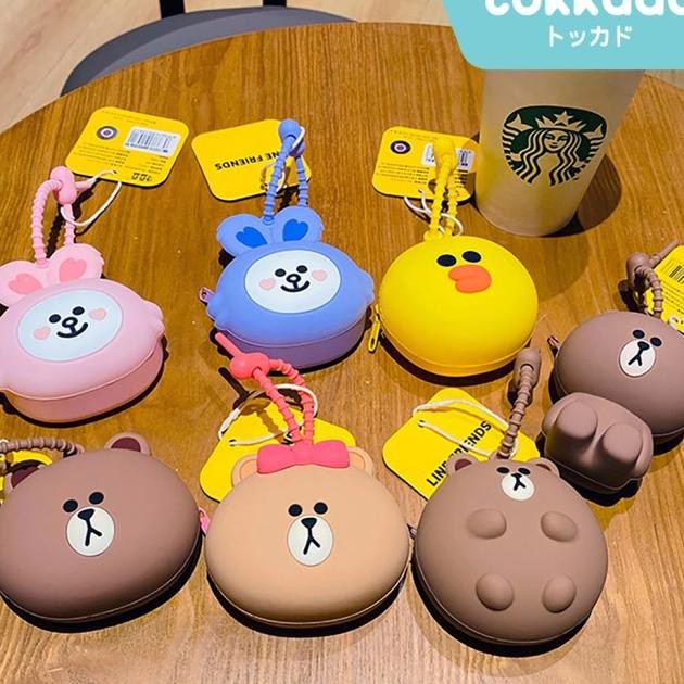 Tokkado Line Friends Coin Purse Dompet Koin Ni Cute Lucu