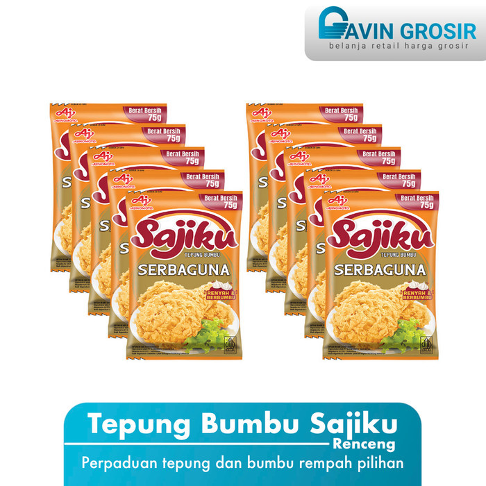 

Sajiku Tepung Bumbu Serbaguna Sachet (Renceng)
