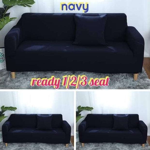 Sarung Kursi Elastis Kain Pembungkus Sofa Alas Cover Sofa Uk 2 Seater