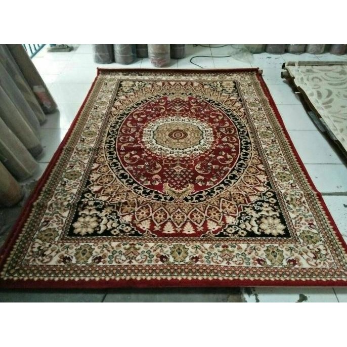 ready lagi iransah standar .permadani import karpet tebal empuk diskon