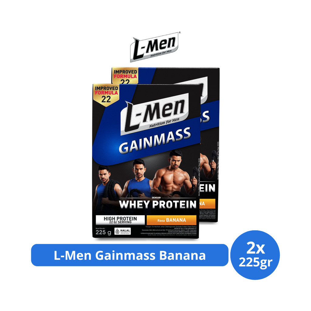 L-Men Gainmass Banana 225gr x 2 pcs