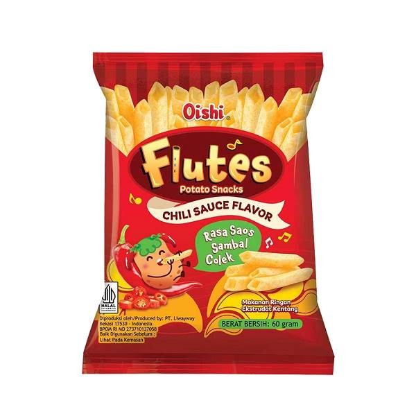 

OISHI FLUTES RASA SAOS SAMBAL COLEK 60GR