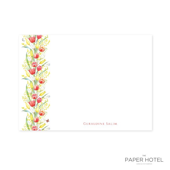 

Notecard - The Red Petal (Personalized Initials/ Name, 16pcs)