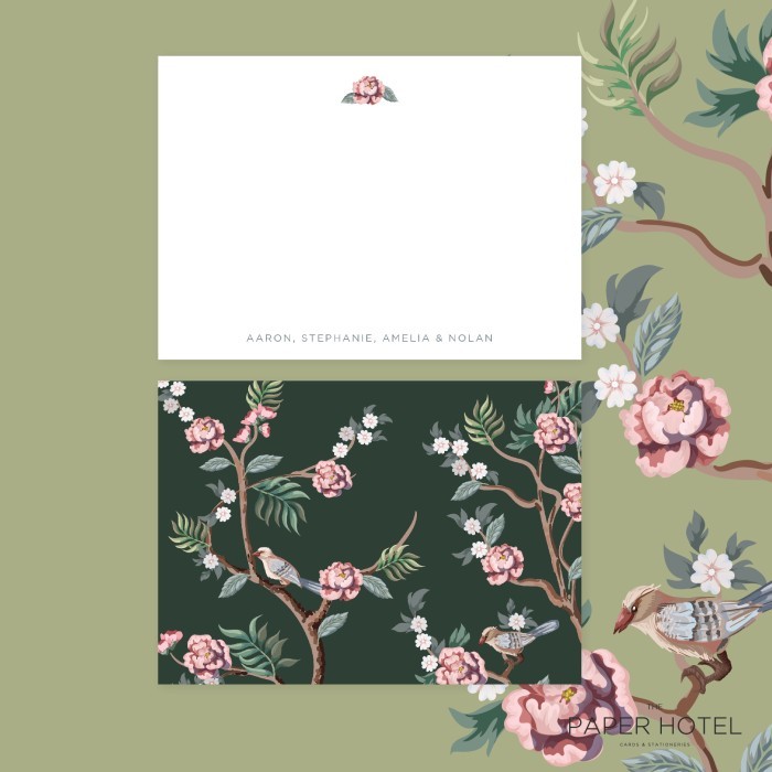 

2 Sided Notecard - The Bird (Personalized Initials/ Name, 16pcs)