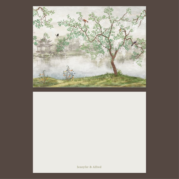 

2 Sided Notecard - The CNY Set (Personalized Initials/ Name, 16pcs)