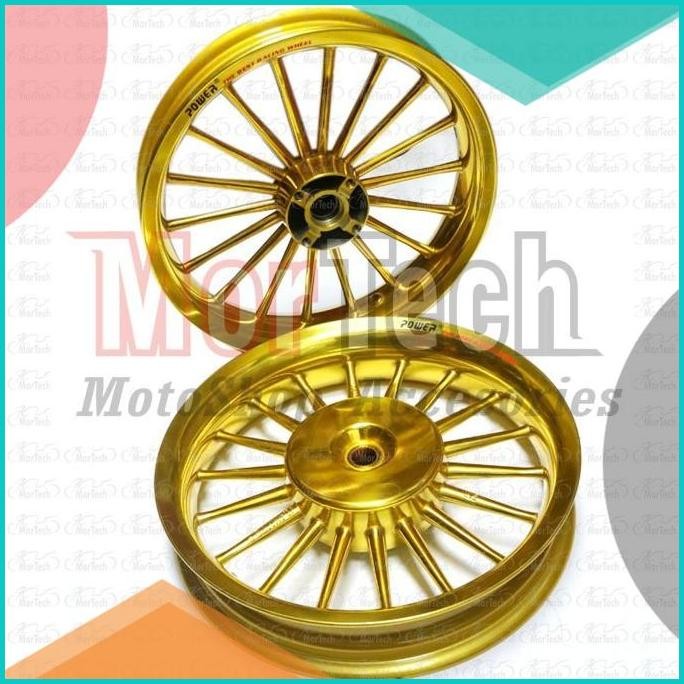 Velg Pelek Racing Lebar Power Classic Scoopy Karbu Palang 18 Gold 140