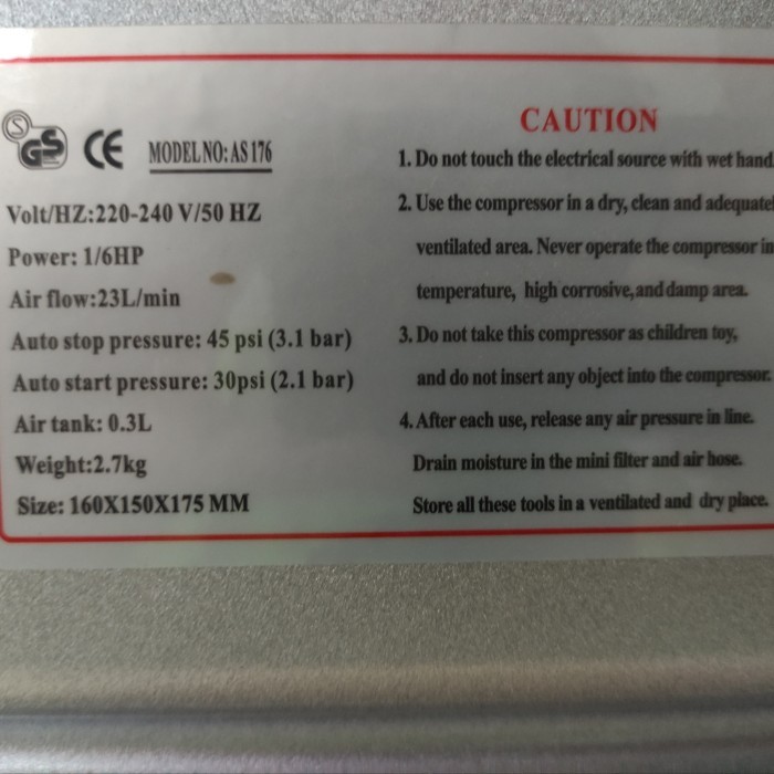 

T E R B A R U krisbow air commpresor + air brush penbrush