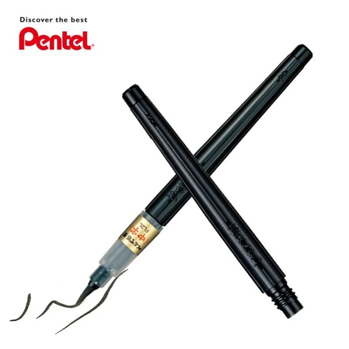 

T E R B A R U 1Pcs Pentel Fude Brush Pen Extra Fine,Medium,Bold Portable Refillable