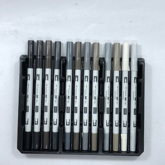 

T E R B A R U Tombow Coloring Brush Abt Pro Set 12 Gray
