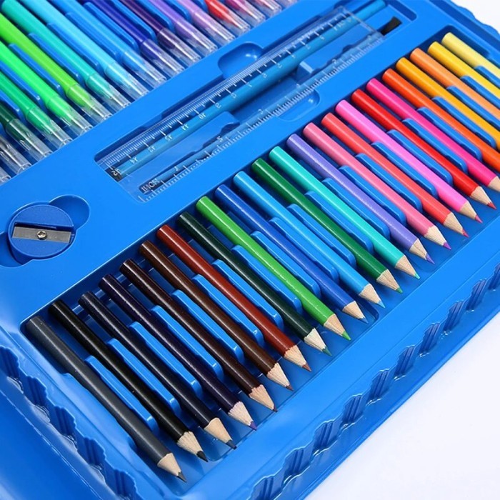 

T E R B A R U 208Pcs/Set Painting Drawing Art Set Paint Brushes Markers Watercolor