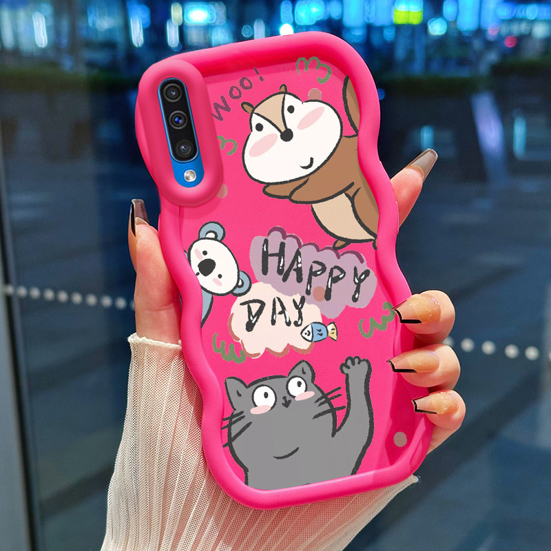 Casing Hp Untuk Samsung A50 A50s A30s Case Casing HP Kesing hewan gambar Softcase Macaron trendi pen