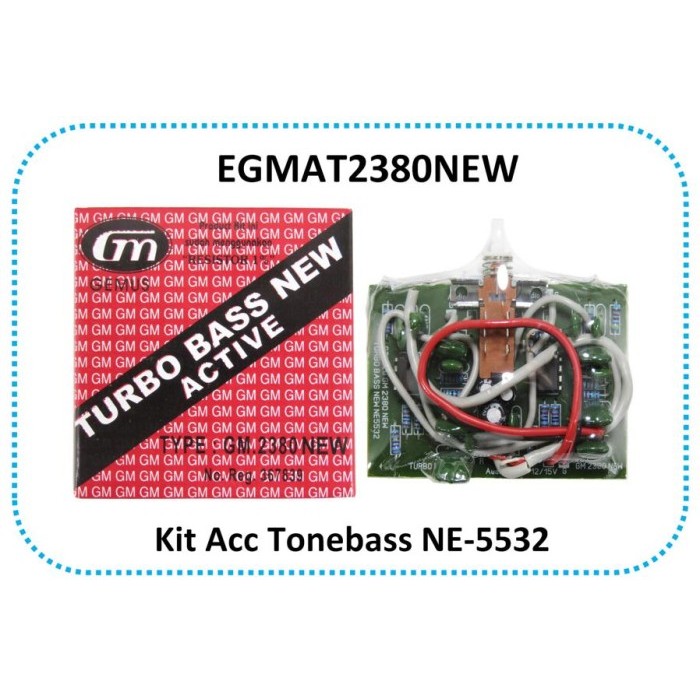 Kit Turbo Bass New GM 2380 New IC NE5532 Stereo DC 12Volt