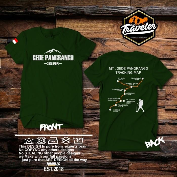 Kaos Pendaki Gunung Gede Pangrango
