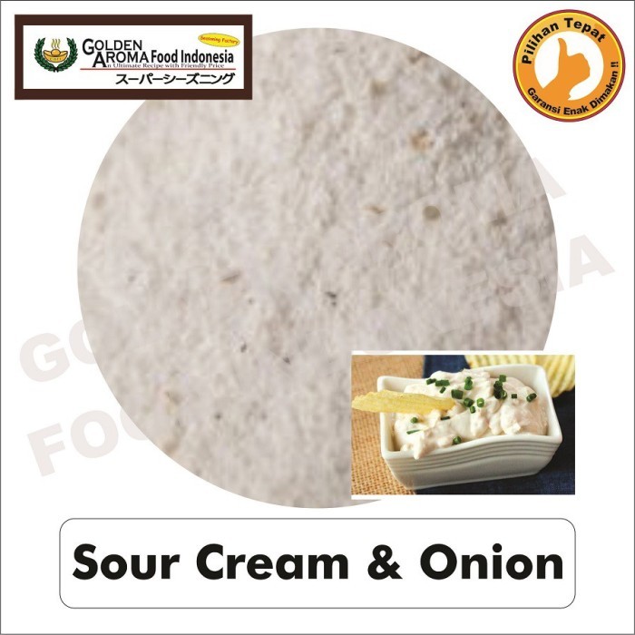 

Lhiu - Bumbu Tabur Bubuk Sour Cream Onion Serbaguna Halal Enak Murah 1Kg