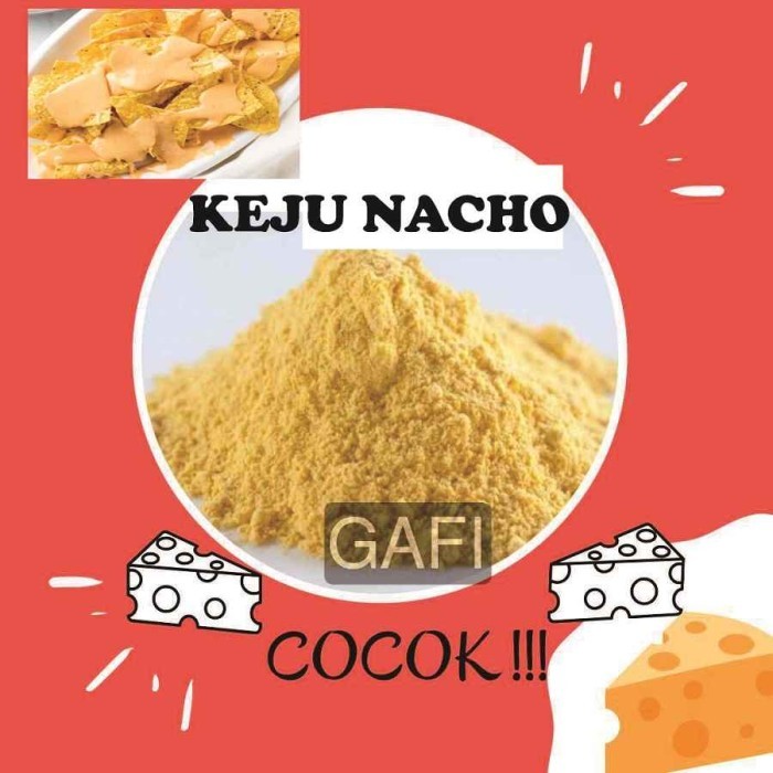 

Lhiu - Bumbu Bubuk Tabur Keju Nacho 1 Kg Keju Premium Suki Kuah Grill Gafi