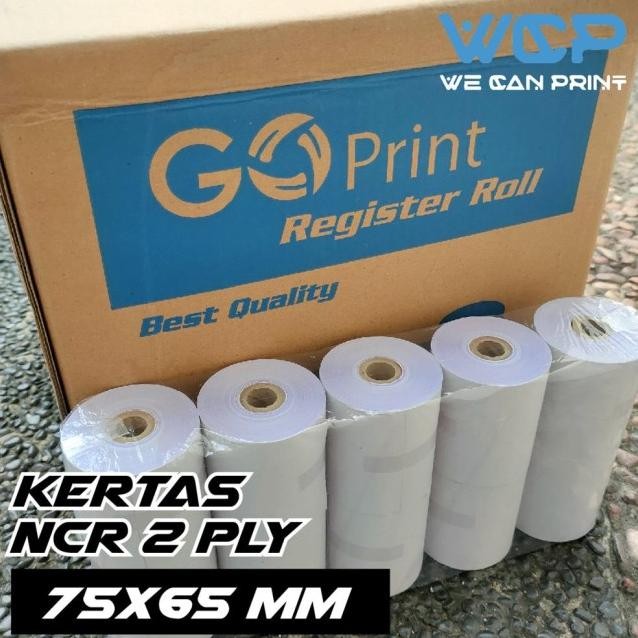 

Kertas Struk Kasir 75X65 Ncr 2 Ply Thermal Struk Ncr 75 X 65 (10 Roll)