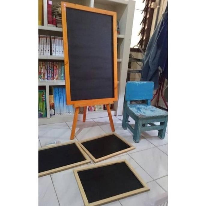 

Papan Tulis Kapur Blackboard Menu Cafe + Stand 1 side 50 x 80 TL
