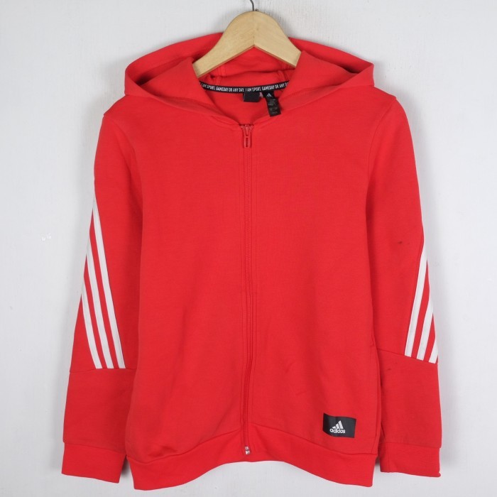 JACKET ADIDAS ZIP HOODIE TRACKTOP JACKET TT33 SIZE S-M ORIGINAL PRELOVED