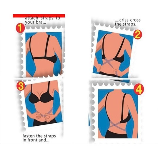 FLASH SALE LOW BACK BRA STRAP - TALI BRA BH BACKLESS PADA BAJU GAUN PESTA DRESS