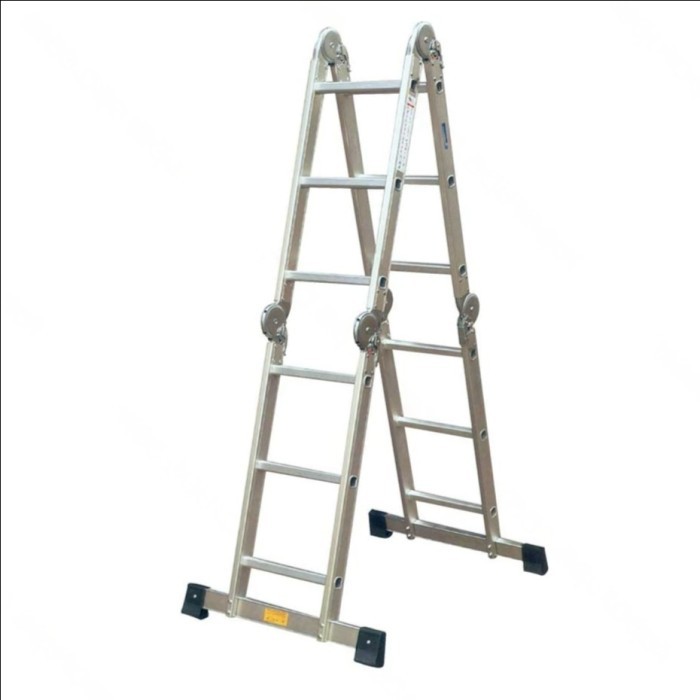 Tangga Lipat Aluminium KRISBOW 4.4 Meter Tangga Konstruksi Aluminium