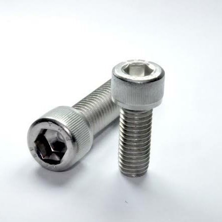 Baut L Halus Stainless M10X40 / 10X40 / M10 X 40 / 10 X 40 Full Drat SS304 / SUS304 / A2-70 Hex Sock