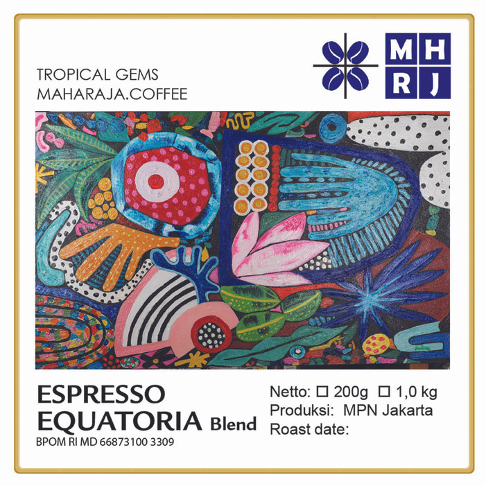 

Espresso Equatoria Blend 2/3 Arabica & Robusta Econo Pack 1Kg