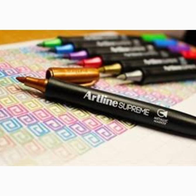 

Spidol Artline Permanent Supreme Metaliccolour Epf-790 @12Pcs Original Original Dan Terpercaya