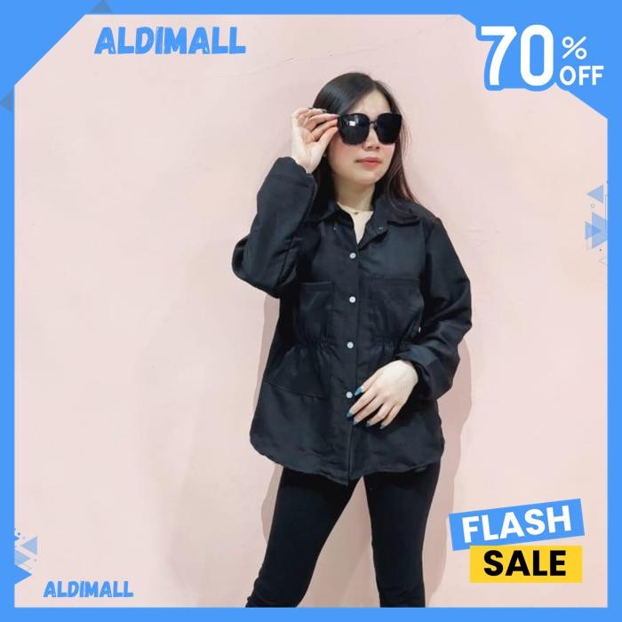 CANTIKA BLOUSE KELSIE KEMEJA KATUN POPLIN POCKET ATASAN BAJU WANITA BLOUSE WANITA FASHION FRESH BY A