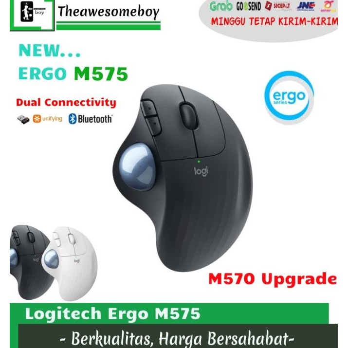 Logitech M570 2.4G Wireless Gaming Mouse Optical Trackball Ergonomic Promo