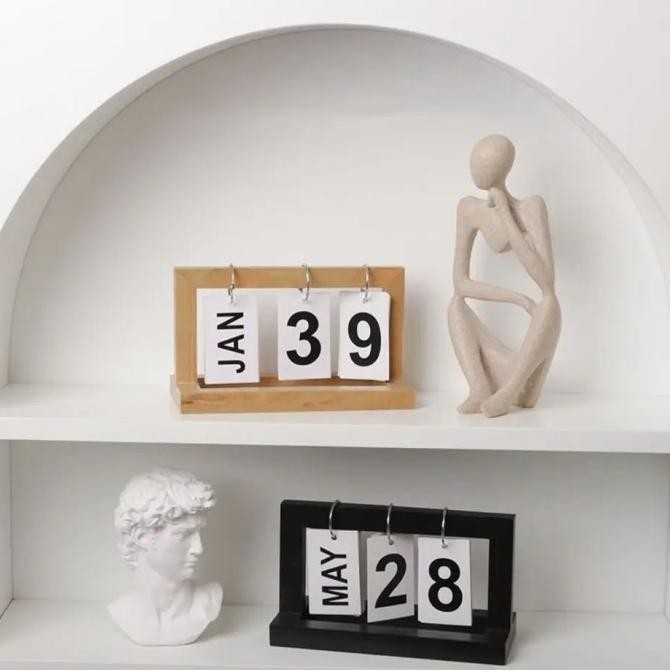 

Kalender Meja Diy Vintage Flip Calender Kualitas Premium