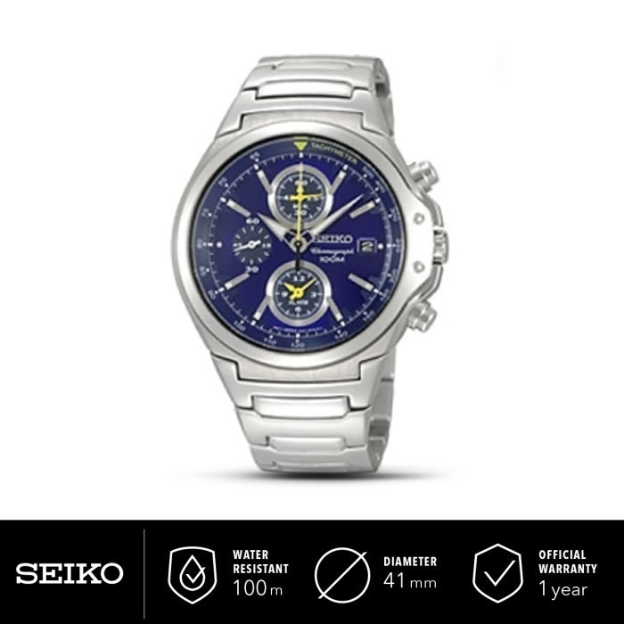 Jam Tangan Pria Seiko Chronograph SNA493 SNA493P1 Stainless Original