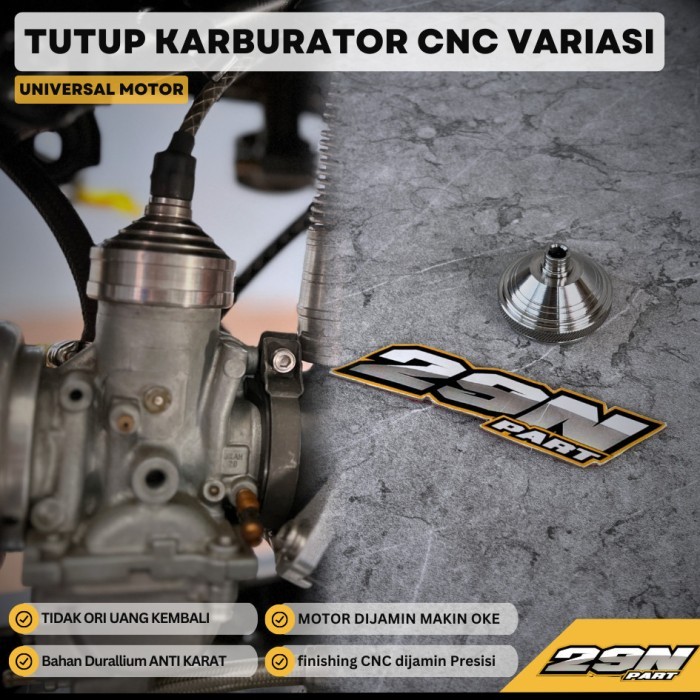 Tutup Karburator Stainless Chrome RX KING RXS Variasi New Model