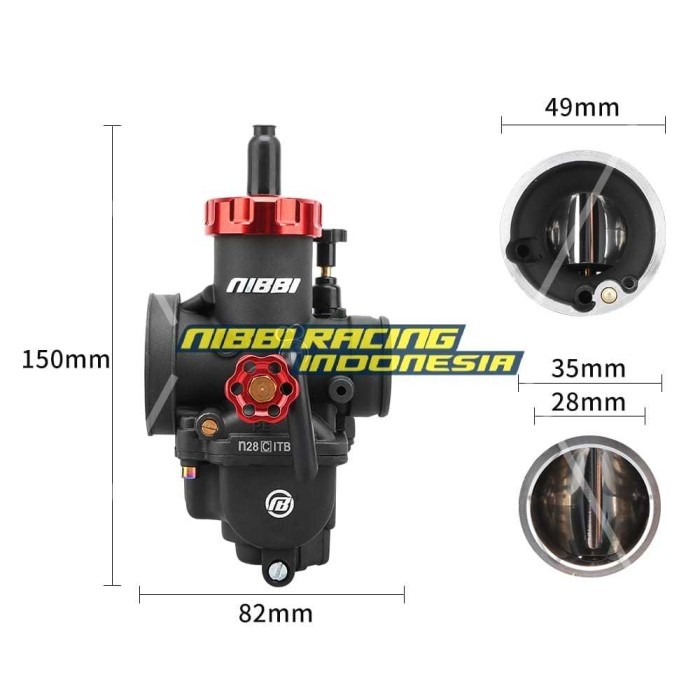 KARBURATOR PE 30 BLACK NIBBI RACING
