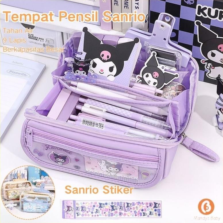 

Ready Penjual LokalSanrio Kartun Kotak Pensil Berkapasitas Besar Kuromi Tas Pensil Penyimpanan Alat Tulis Penyimpanan Perlengkapan Sekolah Murah