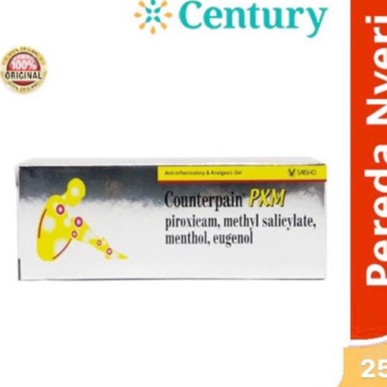 Counterpain Pxm 25Gr/Piroxicam Gel/ Nyeri Otot/ Pereda Nyeri Dan Otor