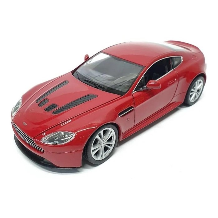 Welly Nex Aston Martin V12 Vantage 2010 Merah Skala 1:24