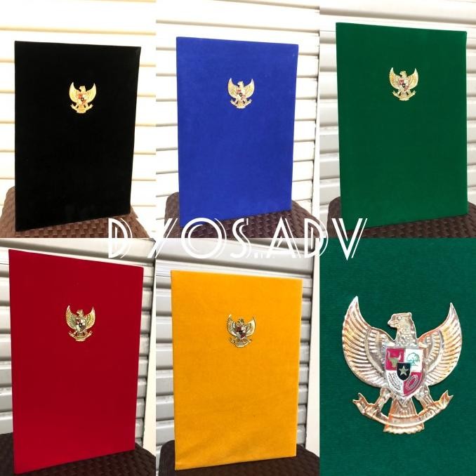 

Map upacara logo garuda Pancasila kuningan coating ABD